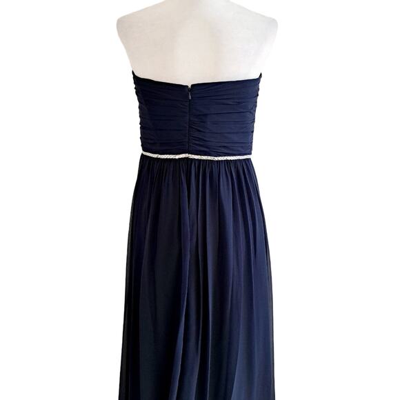 Jenny Packham Strapless Beaded Chiffon Gown - Picture 8 of 9